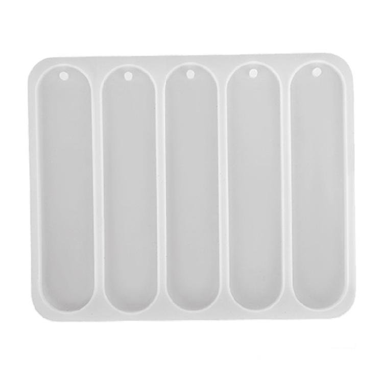 Silikonowa forma łatwo wyjmowalna do rękodzieła Prostokątna/Owalna forma na zakładki do książek Forma z żywicy epoksydowej do tworzenia biżuterii