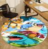 Pokemon Patroon Rond Kleed, Binnen/Buiten Mat, voor Picknick, Speelkamer, Slaapkamer, Kantoor, Woonkamer, Huisdecoratie Tapijt, Verjaardagscadeau