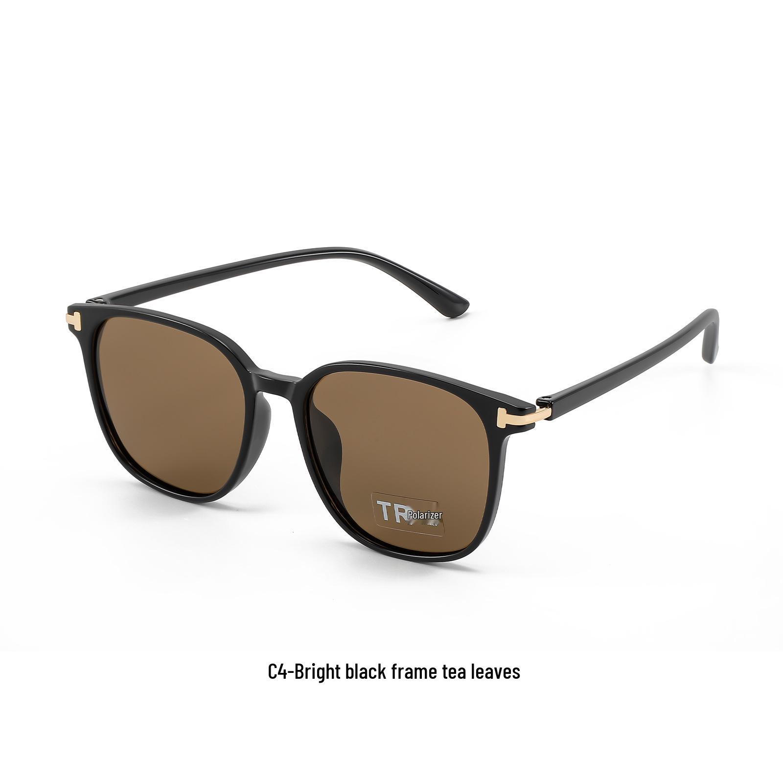 TR Polarized Sunglasses: Sleek, Versatile, Large Frame with UV Protection.