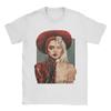 T-Shirt Vintage Ritratto a Pennellate Lady Gaga | T-shirt Streetwear Pop Music