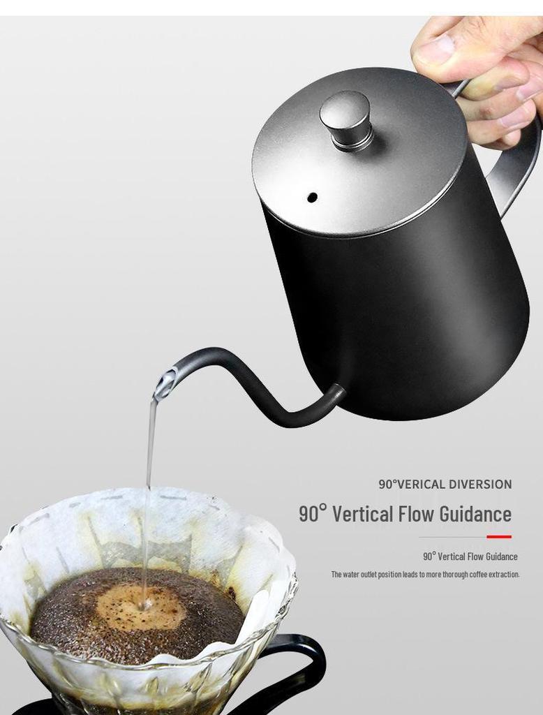 Teflon Long-Spout Pour-Over Kettle for Coffee and Tea Brewing