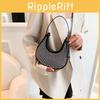 Chic Silver Crescent Bag For Women Featuring Soft Pu Material And Sleek Street Style Ideal For Daily Outfits