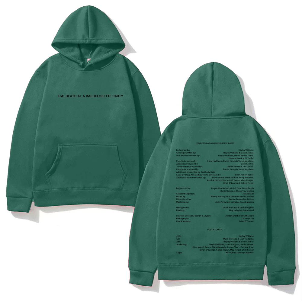 Hayley Williams NEW HOODIE 2026 Winter HighQuality Moletom EGO DEATH AT A BACHELORETTE PARTY Graphic Printing Hoody Comfortable