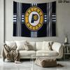 Indiana Pacers Wall Tapestry Aesthetic Wall Hanging Printed Fabric Blanket Decorative Tapestries for Bedroom Living Room Home Decor