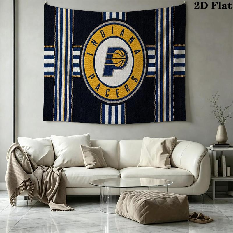 Indiana Pacers Wall Tapestry Aesthetic Wall Hanging Printed Fabric Blanket Decorative Tapestries for Bedroom Living Room Home Decor