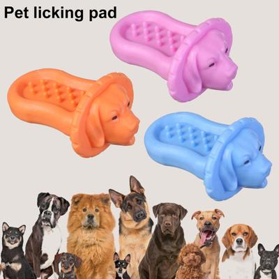 Pet Licking Mat Raised Design Silicone Dog Slow Food Feeder Multifunctional Dog