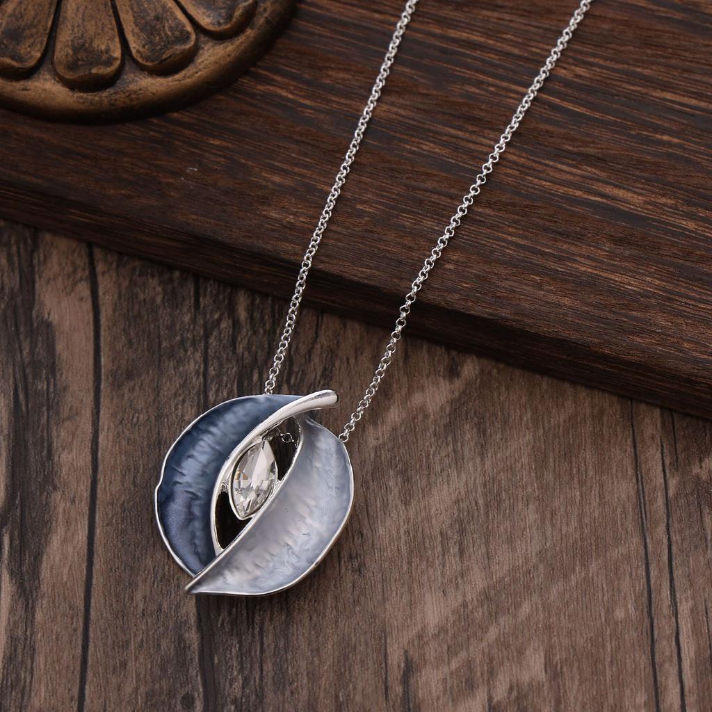 New Blue Oil Eye Alloy Necklace, Fashionable Rupert's Tears Women's High-end Pendant