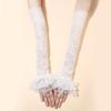Elastic Sun Protection Sleeve Thin Sunscreen Arm Sleeve Breathable Lace Ice Silk Sleeves  Women