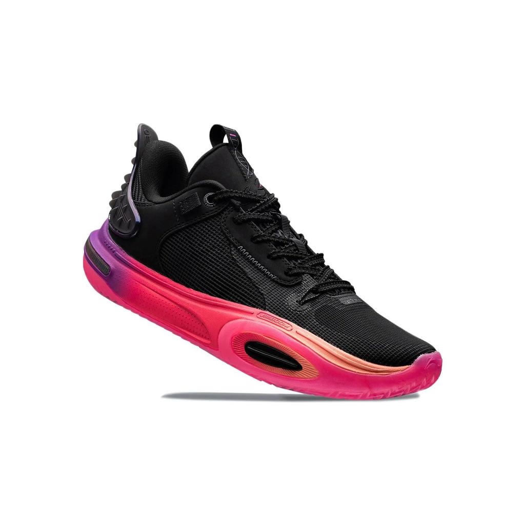 LiNing All City 11 Youth Abrasion Resistant Breathable Low Top Children's Basketball Shoes Black Red Kids' ABPT005-1