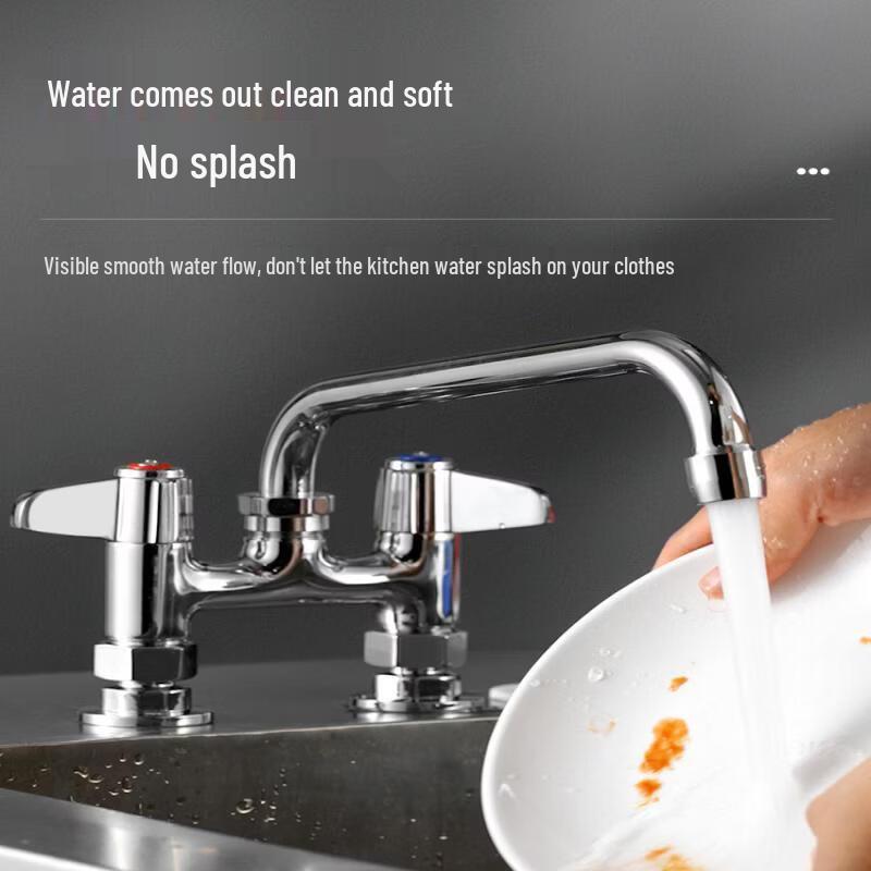 TLXT Commercial Hot/Cold Kitchen Sink Faucet