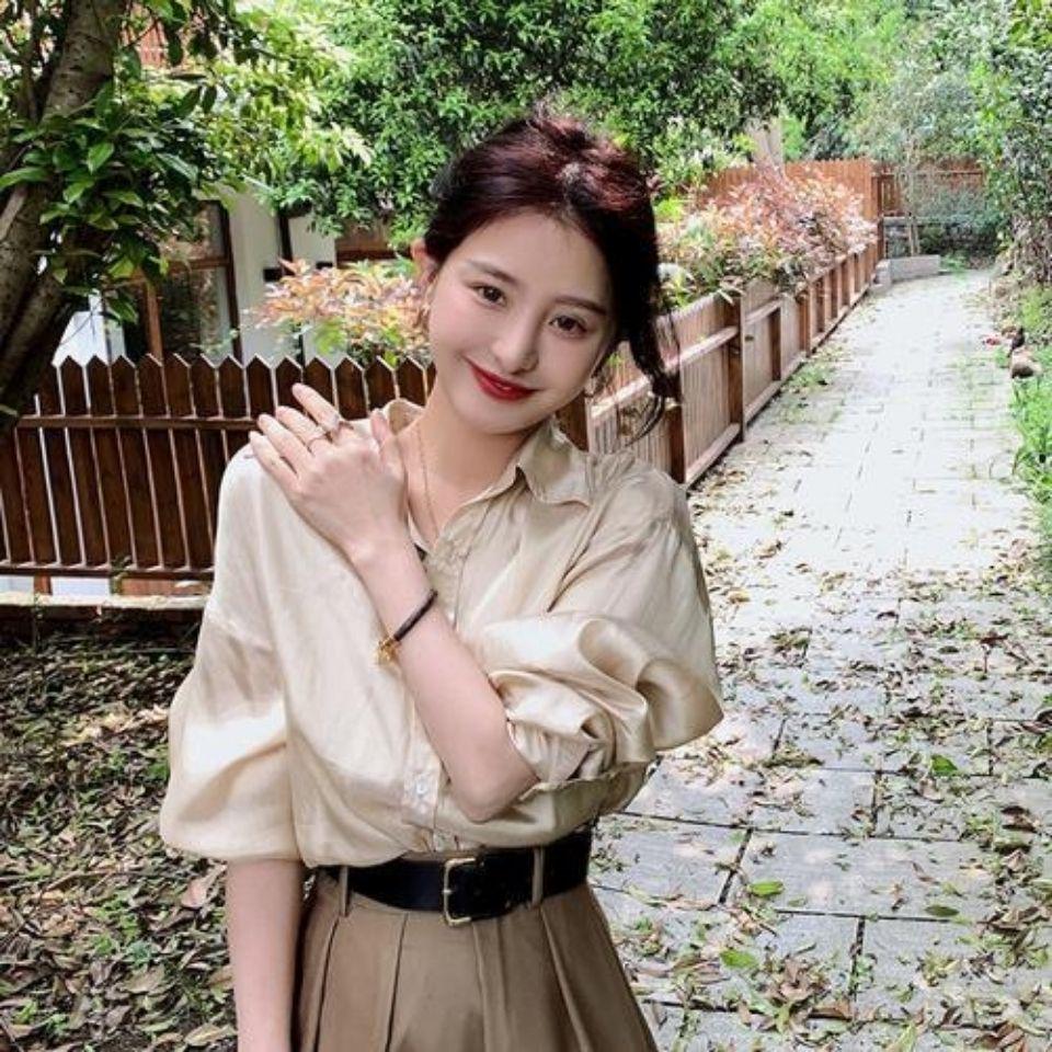 2026 Spring Women's Commuter Two-Piece Shirt and Skirt Set for Early Autumn