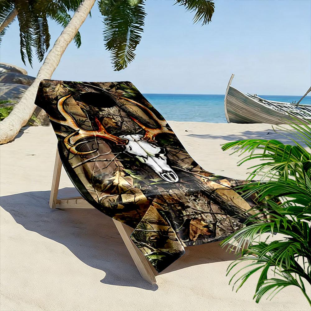 Hirschschädel mit Wald-Design Ein Muss für den Strandurlaub