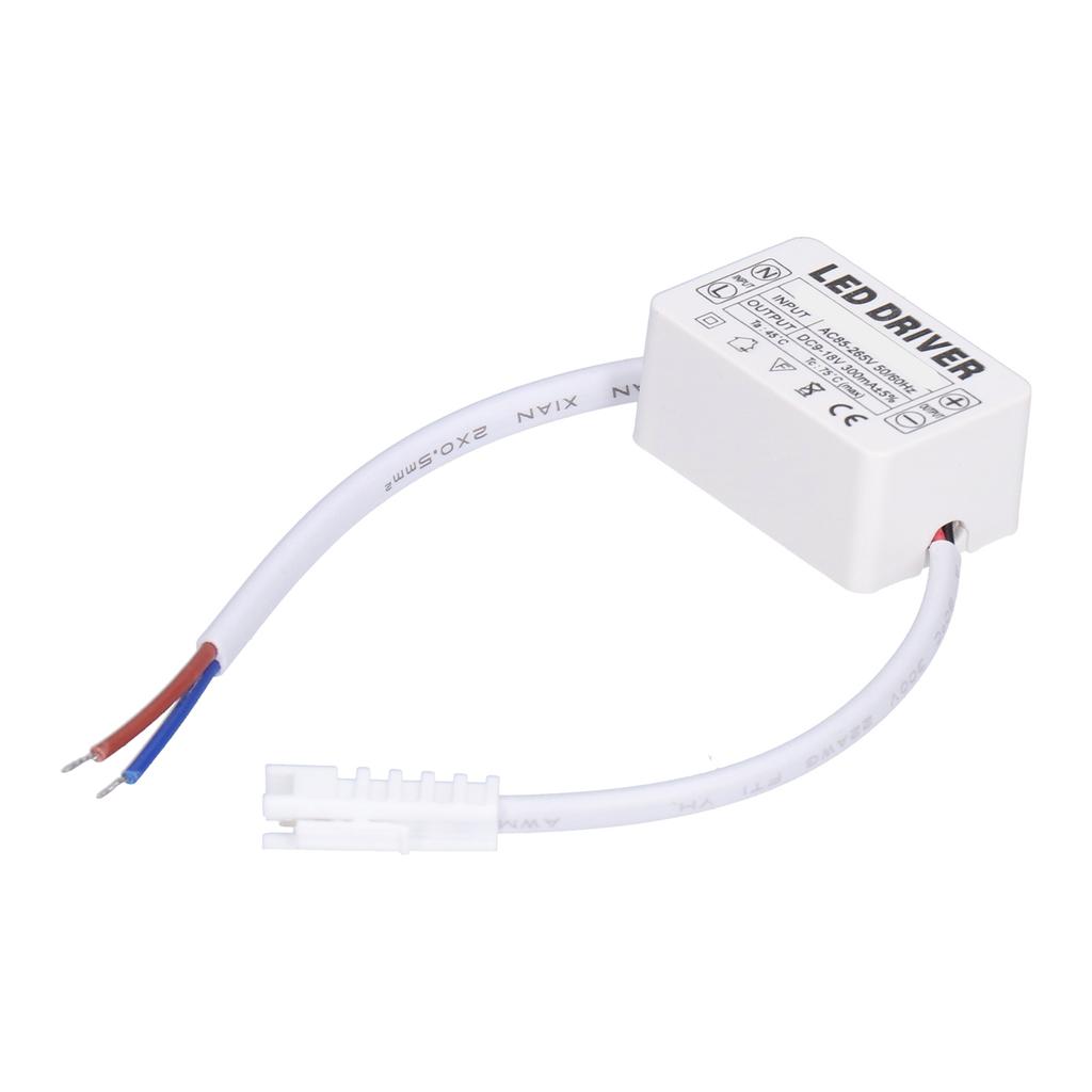 LED Driver 300mA 9‑18VDC Small Size Easy Installation Good Heat Dissipation LED Transformer for Home