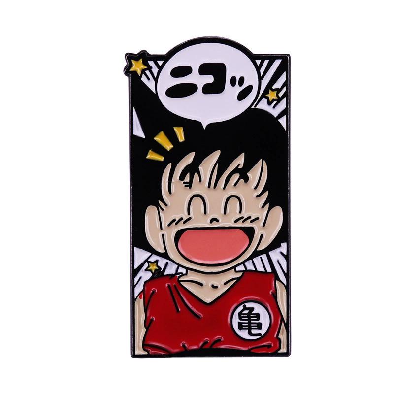 Anime Dragon Ball Enamel Pins Cute Goku Vegeta IV Piccolo Brooch Backpack Clothing Jewelry Metal Badge Accessories Gifts