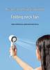 Portable Foldable USB Hanging Neck Fan: Compact Mini Fan with Handheld Option, High Speed, and Long Battery Life for Outdoor Use