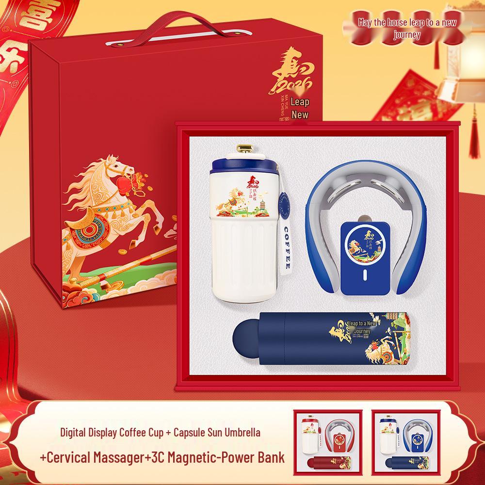 Year of the Horse Luxury Coffee Thermos Set – Ideal for Corporate Gifts, Events, and Client Appreciation
