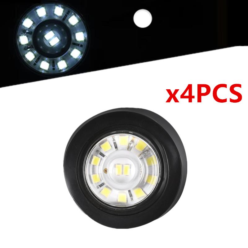 

4PCS Trailer lights Car 12LED Side Marker Lights for Trucks LED Rear Pilots Lamp 12V 24V Truck Signal Warning Trailer Side Lamps