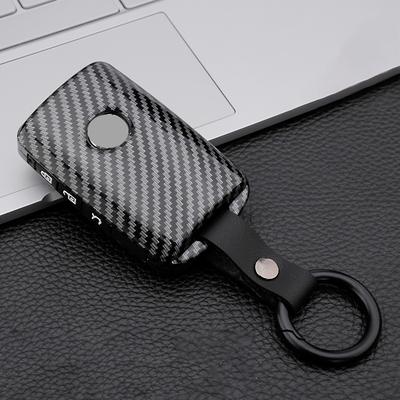 Carbon Fiber Silicon Car Key Cover Case For Mazda 3 Alexa Cx4 Cx5 Cx8 Auto Remote Smart Protective Shell Accessories