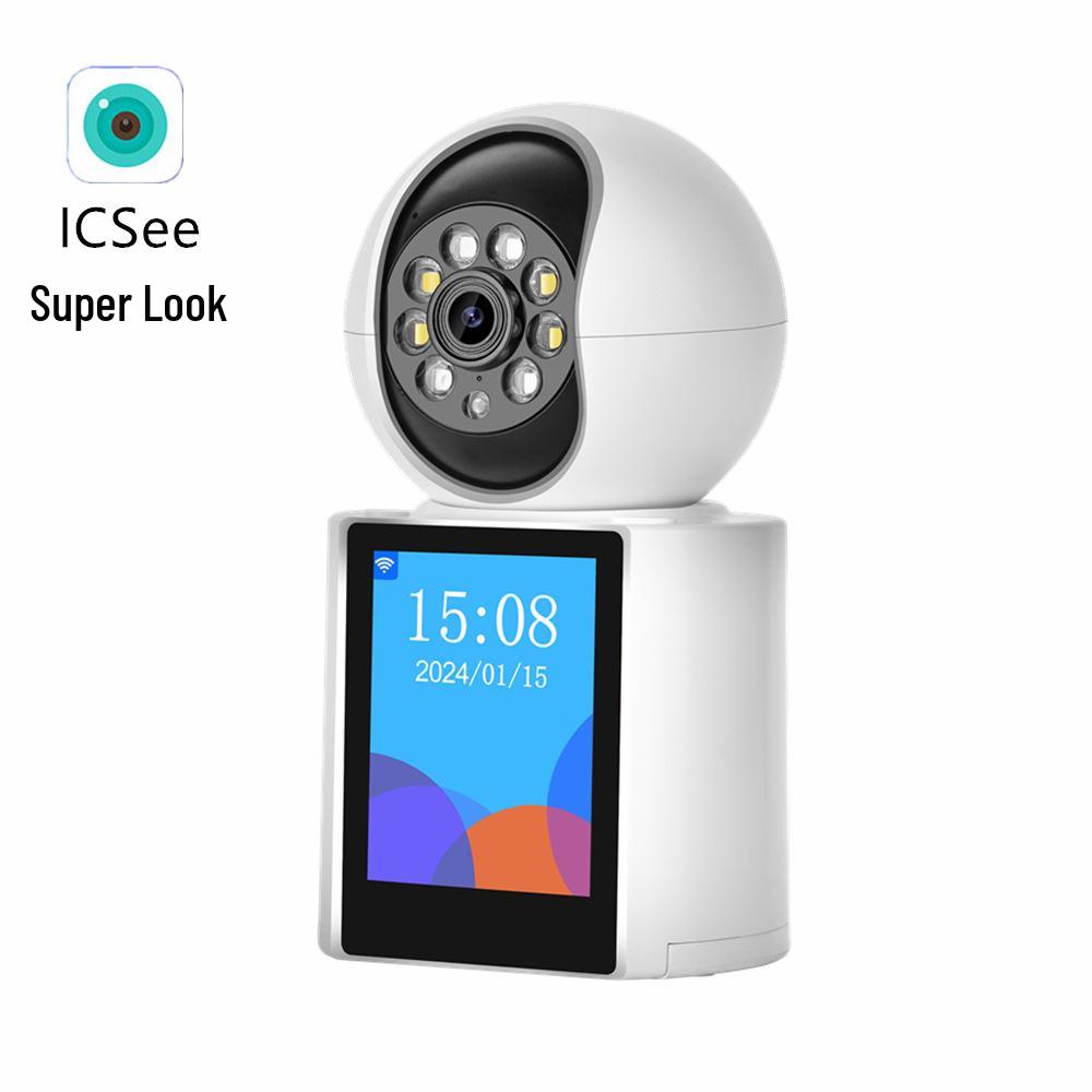 iCsee Video Intercom WiFi Camera with One-Key Call & HD Monitor, 4G, No Top-Up Needed