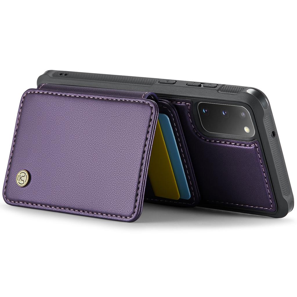 Für Samsung Galaxy S20 4G/5G Hülle Leder Handyhülle mit abnehmbarem magnetischem Kartenfach