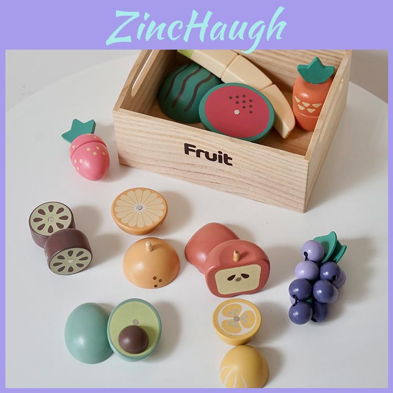 Wooden Childrens Magnetic Fruit And Vegetable Play Set For Imaginative Kitchen Play