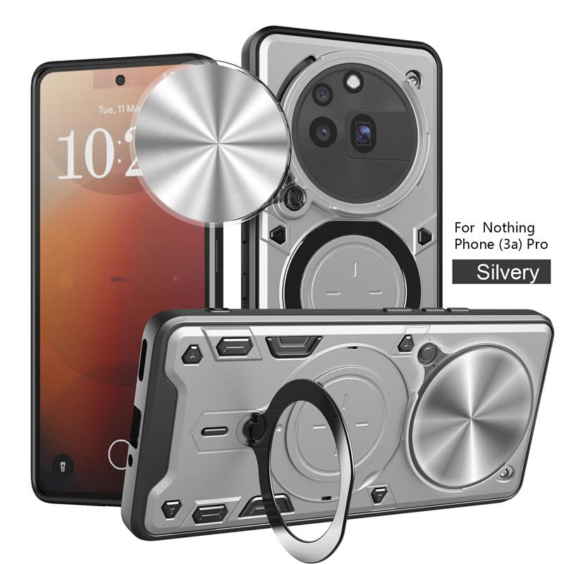 

For Nothing Phone (3a) Pro 5G Case Slide Lens Armor Phone Case For NothingPhone3a Nothing Phone 3aPro Magnetic Ring Holder Cover NothingPhone3aPro