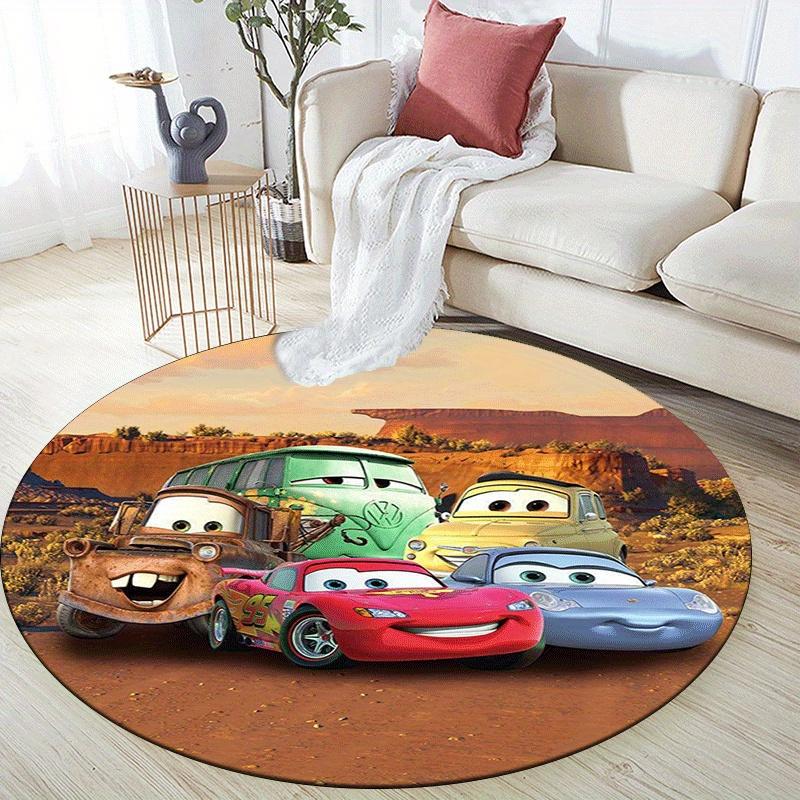 1pz Tappeto Rotondo per Auto, Antiscivolo, Lavabile in Lavatrice, Tappeto in Poliestere per Soggiorno, Camera da Letto, Decorazione