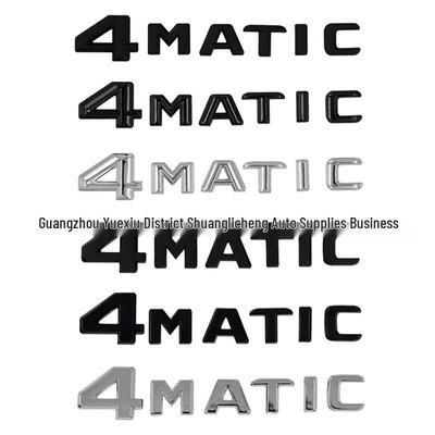 Adesivo Mercedes 4MATIC - Emblema Modificado de Logo de Tração nas Quatro Rodas para Traseira e Laterais.
