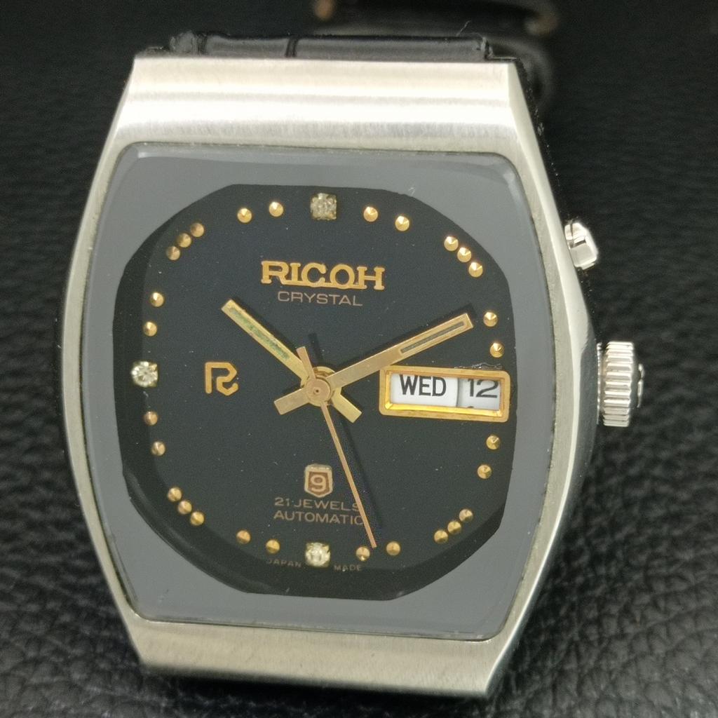 VINTAGE RICOH R31 AUTOMATIC JAPAN MENS ORIGINAL DIAL WATCH a707989-1