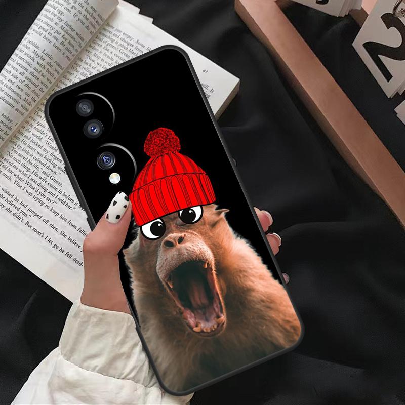 

Monkey Sipping Capri Meme For Honor Magic 8 Pro 7 5 6 Lite Case For Honor 400 200 70 50 X8c X8b X9a X9b X9c X9d Win RT Honor Magic8 Pro