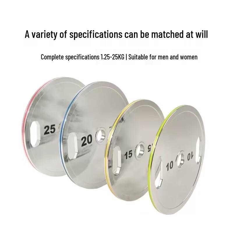 Kairui Electroplated Steel Competition Barbell Plate with Hand Grips