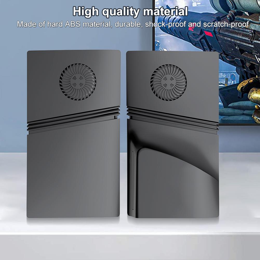 Faceplate Konsolenabdeckung ABS Hartschale Stoßfest Seitenplatten-Schale Faceplate Hülle Abdeckung für PS5 Pro Disc/Digital Edition Konsole