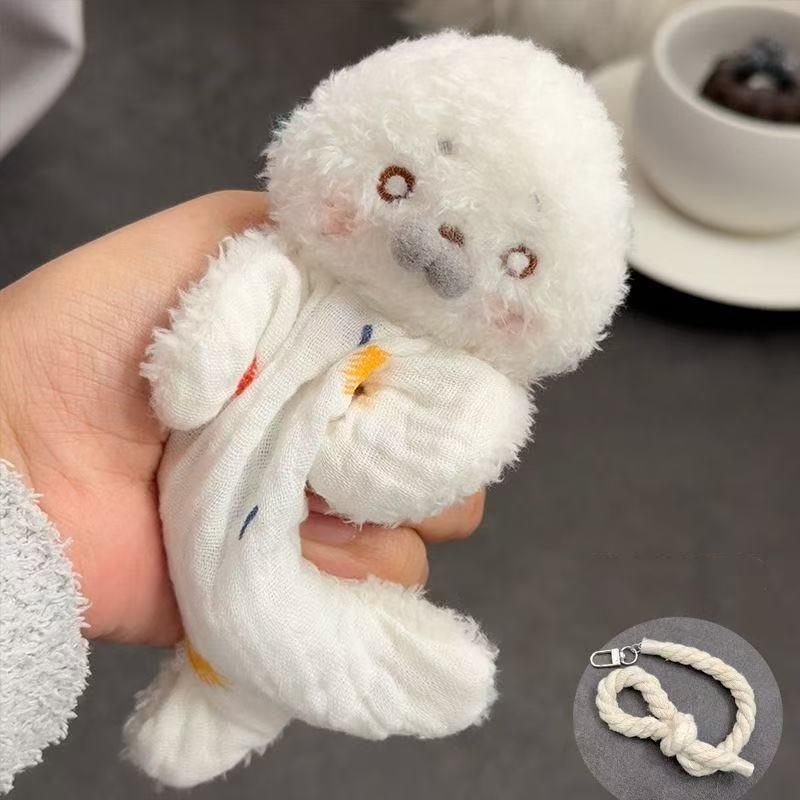 

Плюшевая игрушка для снятия стресса Милый мультяшный Запечатывающий мешок-пуф с веревкой для подвешивания Успокаивающая игрушка Сенсорная игрушка Подарки на день рождения для девочек A4