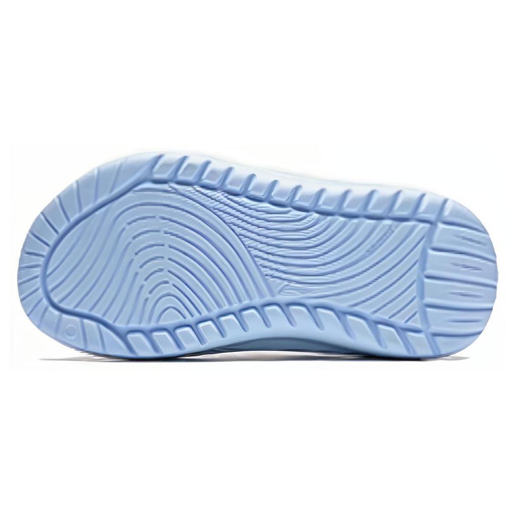 Li-Ning Soft Slipper Thick Sole Height Increasing Comfortable Slide Sandals Unisex Footwear Blue White AGAU003-4