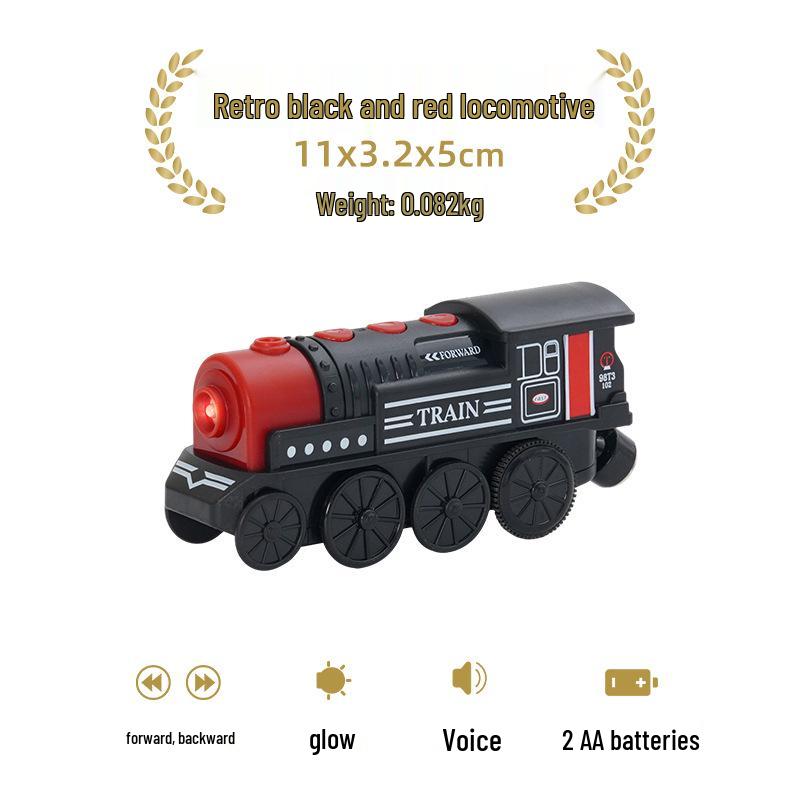 Set Tren Electric pentru Copii - Compatibil cu Piste din Lemn Thomas Brio Mi Rabbit