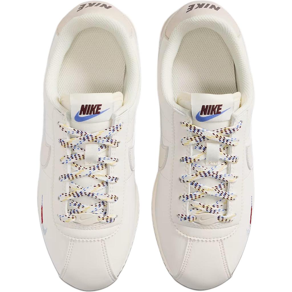 Nike Cortez GS Mini Swoosh Kids Sneakers Cream Soft-Pearl Comet-Blue IH7655-001