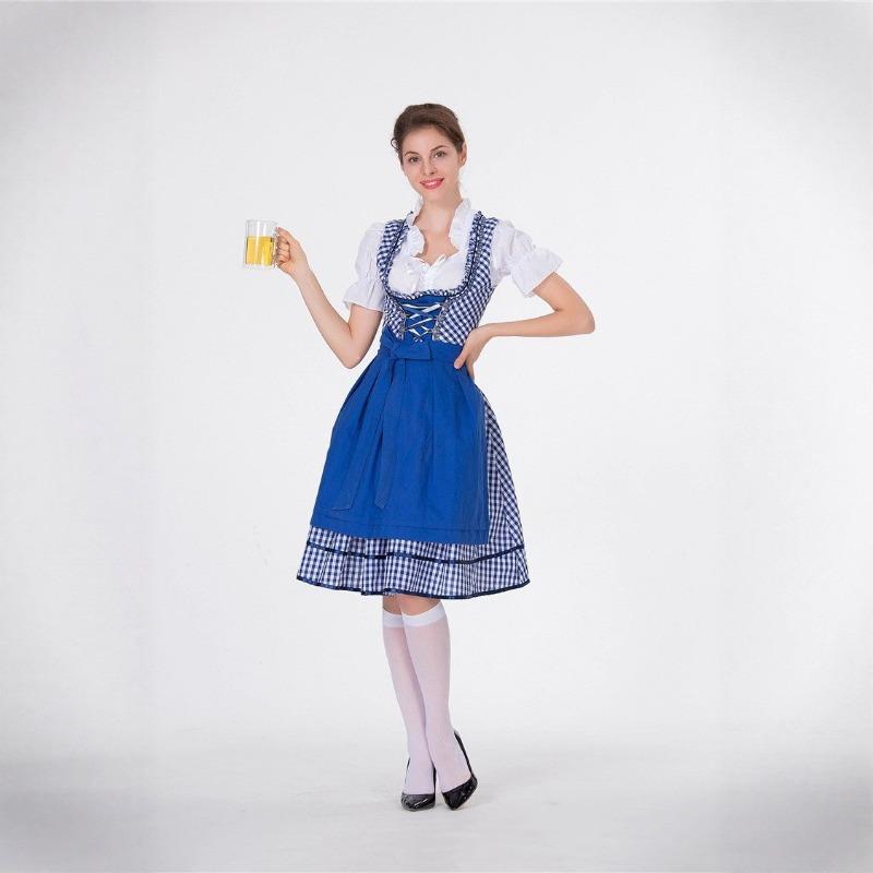Halloween Badalia Oktoberfest Kostüm Barista Dienstmädchen Bühnenkostüm