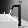 Bathroom Sink Faucets Black&Gold Single Cold Water Washbasin Tap Single Handle Stainless Steel Hot Cold Wate Mixer Tap