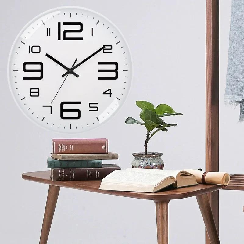 Modern Simple Wall Clock 8 Inch Candy Color Silent for Time Clocks Ornament for Home Bedroom Dormitory Living Room Decor