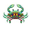 Home wall hanging wall decoration, garden decoration, indoor and outdoor decoration, new 2D printing color crab