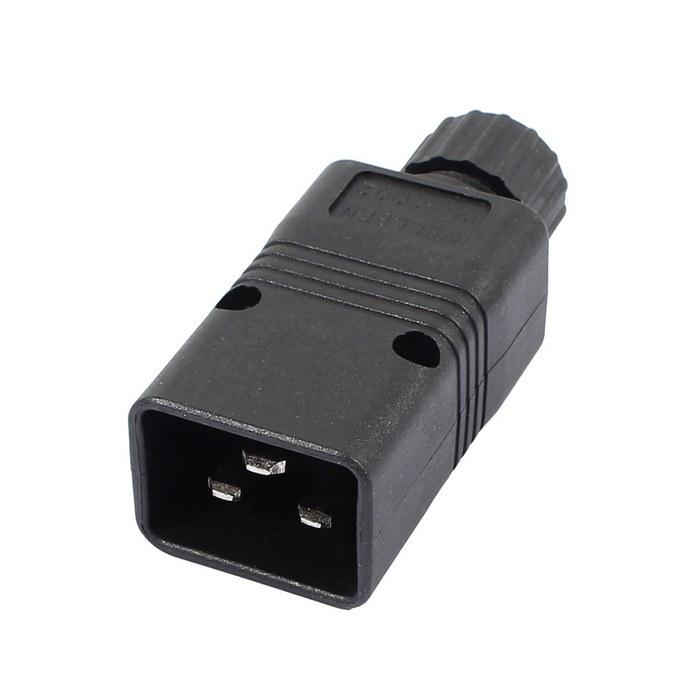 uxcell IEC 320 C20 Re-wiring Connector 16A/20A 250V Male Inlet Black