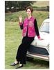 Mother's Day Spring Velvet Suit: Elegant Chinese Style Three-Piece Vest Set for Middle-Aged and Elderly Women