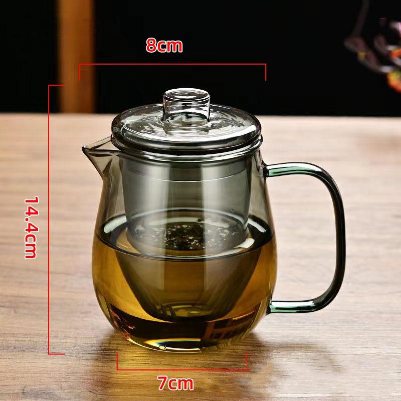 480/600ML Penguin Shape Glass Teapot With Tea Strainer Infuser Tea Ceremony Kung fu Tea Pot Tea Set Tea Maker