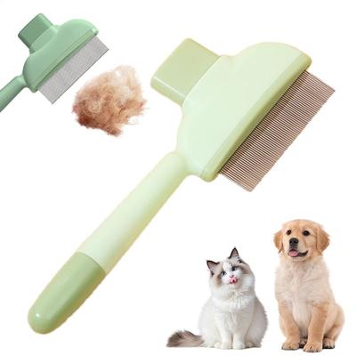 Pente Remove Nós Remove Pelos de Pet Autolimpante Escova para Higiene de Gatos para Gatos de Pelo Curto e Longo