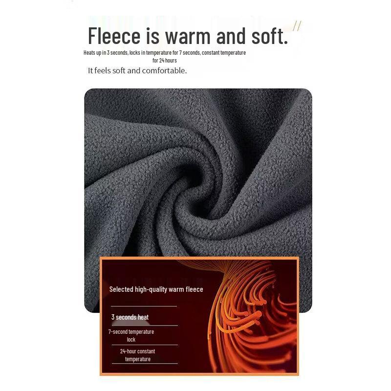 ROMON Men's Reversible Thickened Fleece Jacket