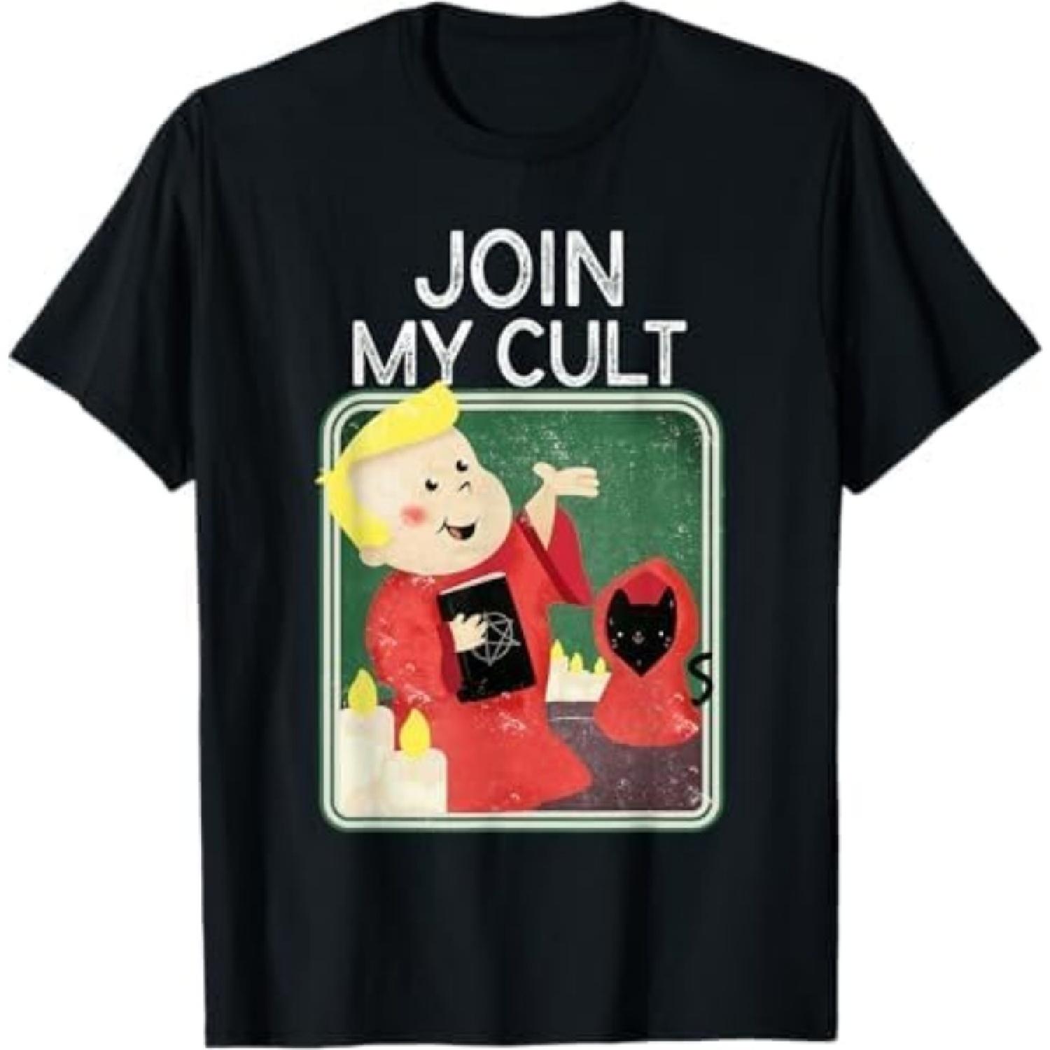 

Join My Cult _ Vintage Dark Humor _ Adult Social Satan Group T-Shirt DT5 Mens Womens Tank Top Sweatshirt Hoodie Black XXXXXL різнокольоровий