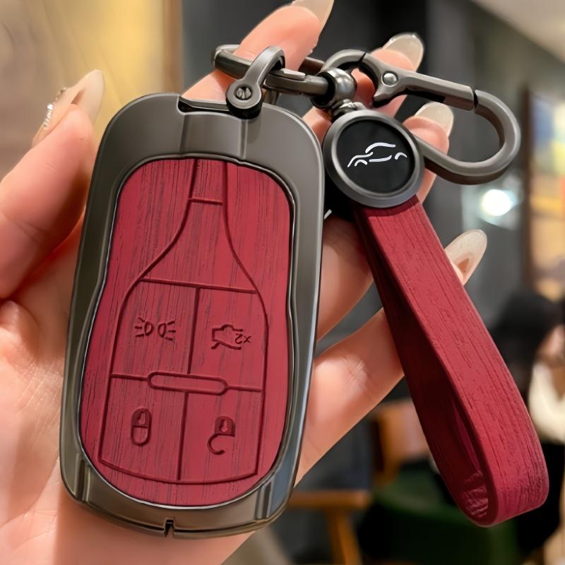 Aesthetic Wooden Pattern Key Cover Suitable For Maserati Ghibli Levante Quattroporte 2014-2024 Accessories