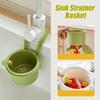 Kitchen Sink Drain Basket Sink Hanging Strainer Basket Kitchen Sink Self Cleaning Sink Food Waste Catcher Kitchen Sink Holder