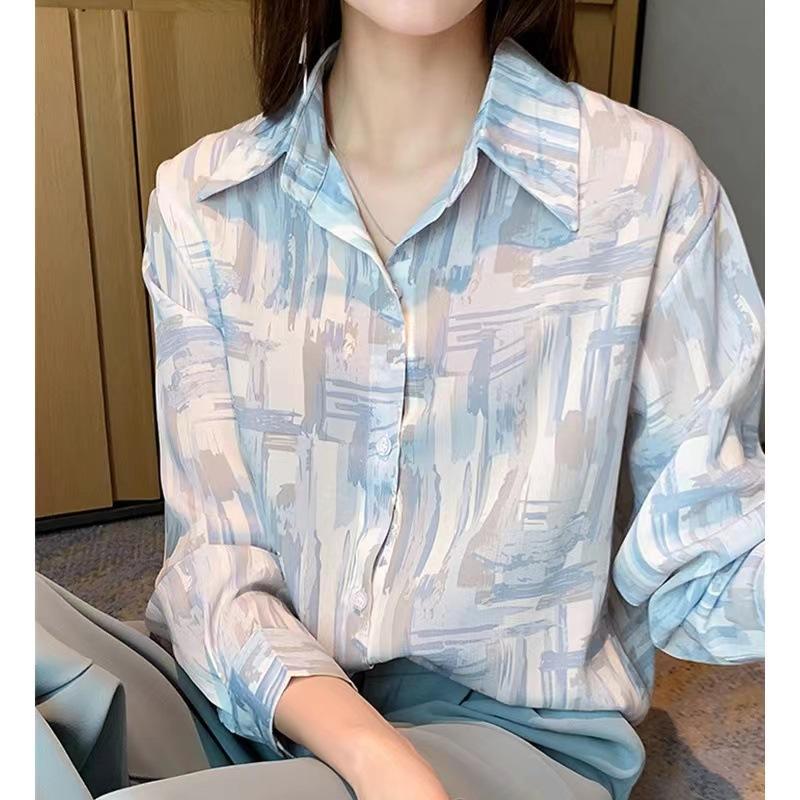 Women's Shirt New French Style Shirt with Retro Hong Kong Style Versatile Design Sense