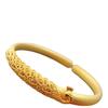 Gold Color Dragon and Phoenix Open Bracelet Children's Peacock Smooth Face